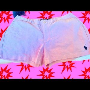 Polo Ralph Lauren chino shorts. Pink. So cute